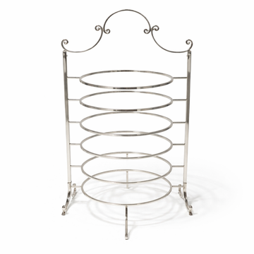 HO-987A-S-S 6-layer metal plate holder 45cm height in silver finish for buffet plate organization – Siddiq Gifts Mussafah Abu Dhabi