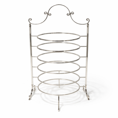 HO-987A-S-S 6-layer metal plate holder 45cm height in silver finish for buffet plate organization – Siddiq Gifts Mussafah Abu Dhabi