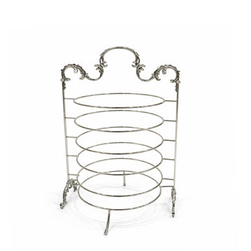 HO-987B-L-B 6 Layer Plate Holder Black Vertical Display Rack By Siddiq Gifts