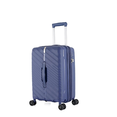HT Blue Trolley Case PP Hard Shell Spinner with TSA Lock and 360 Degree Wheels Travel Luggage by Siddiq Gifts