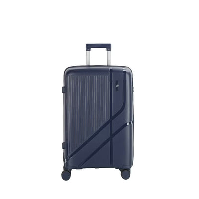 HT Trolley Case Dark Blue Expandable Lightweight PP Hard Shell Luggage With TSA Lock And 360 Degree Wheels By Siddiq Gifts