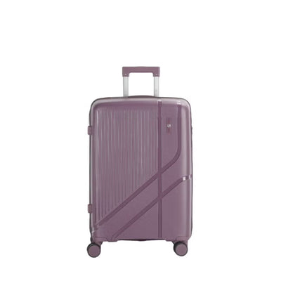 HT Trolley Case Purple Expandable PP Hard Shell Luggage With TSA Lock And 360 Degree Wheels By Siddiq Gifts