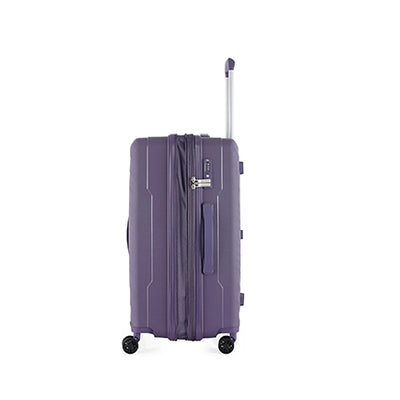 HT Trolley Case Purple PP Hard Shell Spinner Suitcase with TSA Lock and 360 Degree Wheels by Siddiq Gifts