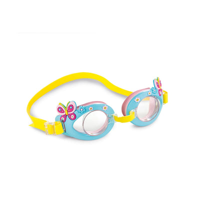 INTEX Fun Goggles For Kids Butterfly Design Swimming Goggles Siddiq Gifts