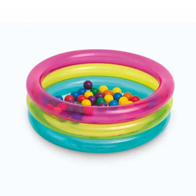 Intex Ring Baby Ball Pit 48674 86 x 25 CM Inflatable Ball Pit for Toddlers Siddiq Gifts