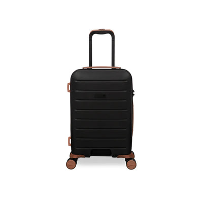 IT Luggage Trolley Case Black Durable Lightweight Hard Shell Suitcase By Siddiq Gifts