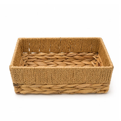Large Handwoven Storage Basket 35 × 24 × 14 cm Natural Design by Siddiq Gifts