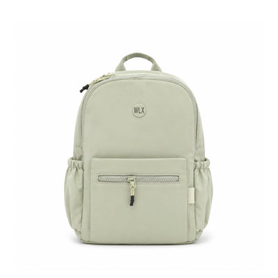 Light Green Backpack, 34 × 34 cm, Featuring Multiple Zipper Compartments and Adjustable Straps for Everyday Essentials, Travel, Work, and Casual Use at Siddiq Gifts.