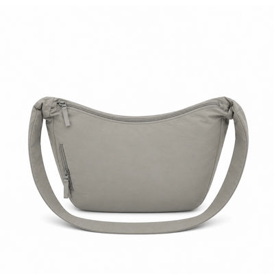 Light Grey Crossbody Bag, 30 × 20 cm, Featuring Multiple Zipper Compartments and a Shoulder Strap for Everyday Essentials, Travel, and Casual Use at Siddiq Gifts.