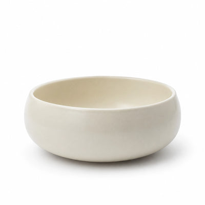 Luhpar Ceramic Salad Bowl 16.6 CM Cream White Serving Bowl Siddiq Gifts
