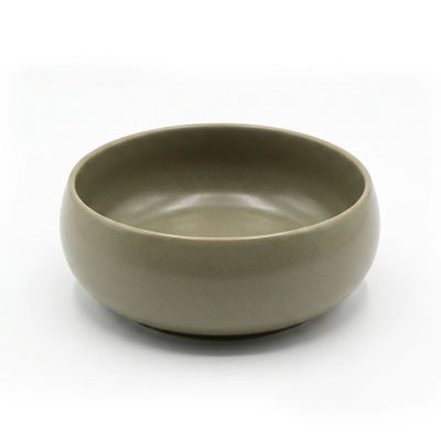 Luhpar Ceramic Salad Bowl 16.6 CM Taupe Brown Serving Bowl Siddiq Gifts