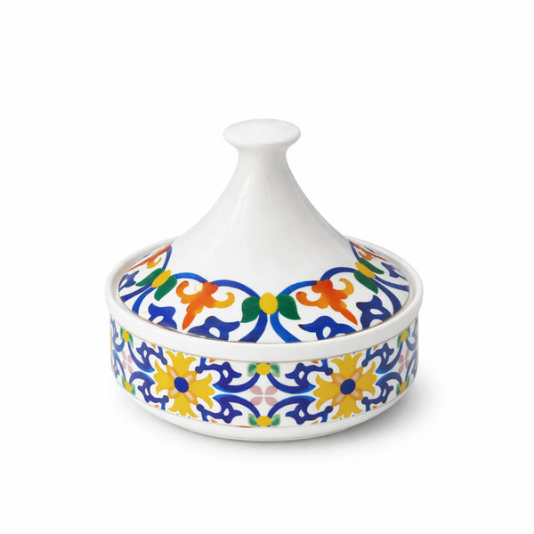 LUHPAR M19310/D24130D Ceramic Tajine with Cover – Multicolor Design | Siddiq Gifts Mussafah Abu Dhabi