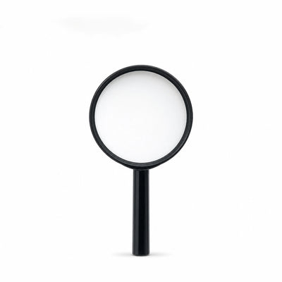 Magnifying Glass 90 mm Handheld Reading Magnifier Black Siddiq Gifts
