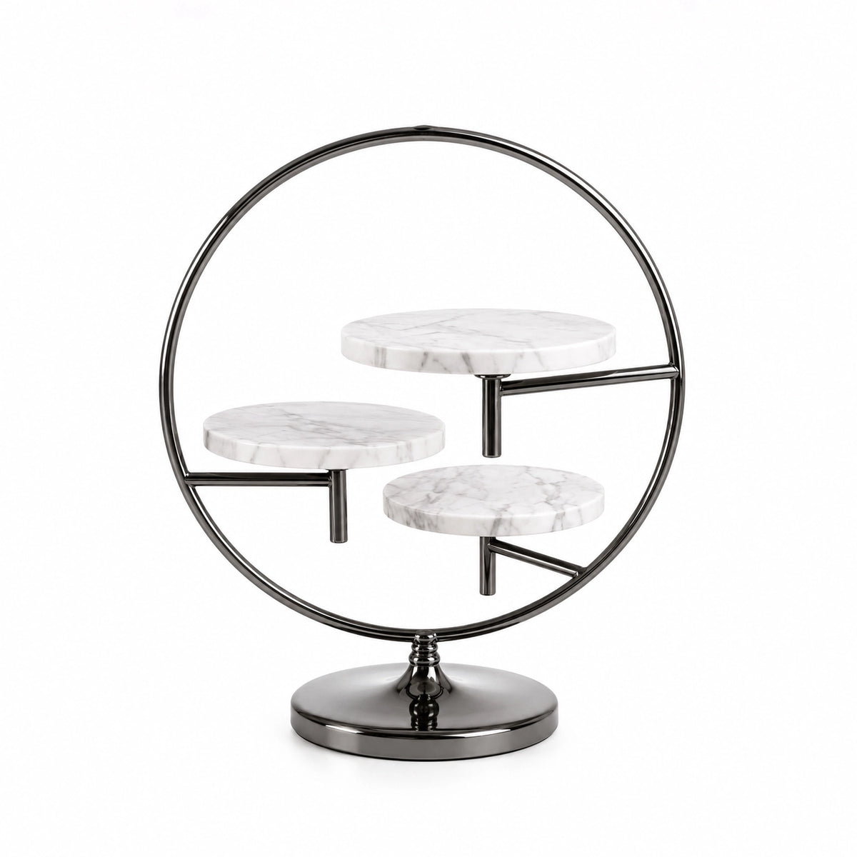 Marble Cake Stand 43 x 33 CM 3-Tier Decorative Dessert Display Stand Siddiq Gifts
