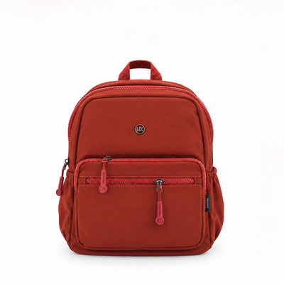 Maroon Backpack, 30 × 30 cm, Featuring Multiple Zipper Compartments and Adjustable Straps for Everyday Essentials, Travel, Work, and Casual Use at Siddiq Gifts.