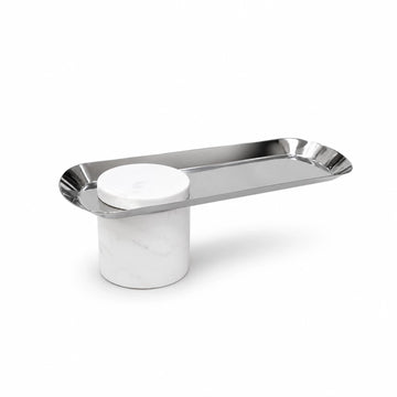 Modern Marble Cake Stand 34 x 14 x 10 CM Rectangular Dessert Display Stand Siddiq Gifts