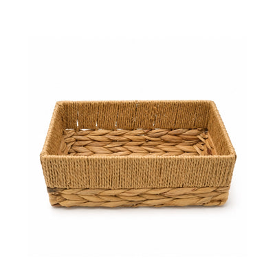 Medium Handwoven Storage Basket 30 × 19 × 11 cm Natural Design by Siddiq Gifts