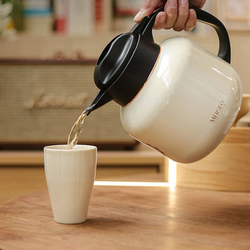 MEIISEO Vacuum Flask 1.2L Thermal Insulated Beverage Server with Digital Temperature Display Siddiq Gifts