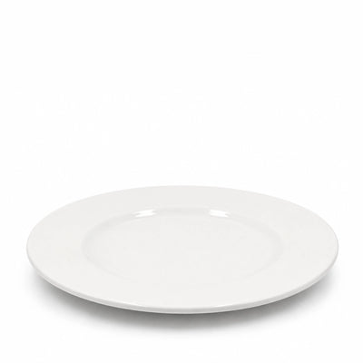 Elegant White Melamine Glossy Flat Plate Measuring 27.9 Cm, Ideal For Serving Main Courses, Rice Dishes, Salads, Appetizers, And Everyday Meals At Siddiq Gifts.