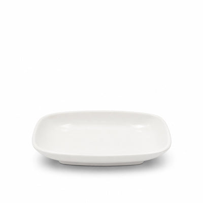 Elegant White Melamine Matte Oval Plate Measuring 15.2 Cm, Ideal For Serving Appetizers, Snacks, Desserts, Side Dishes, And Small Portions At Siddiq Gifts.