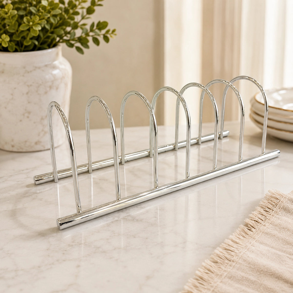 Metal Plate Holder Rack 6 Slot by Siddiq Gifts