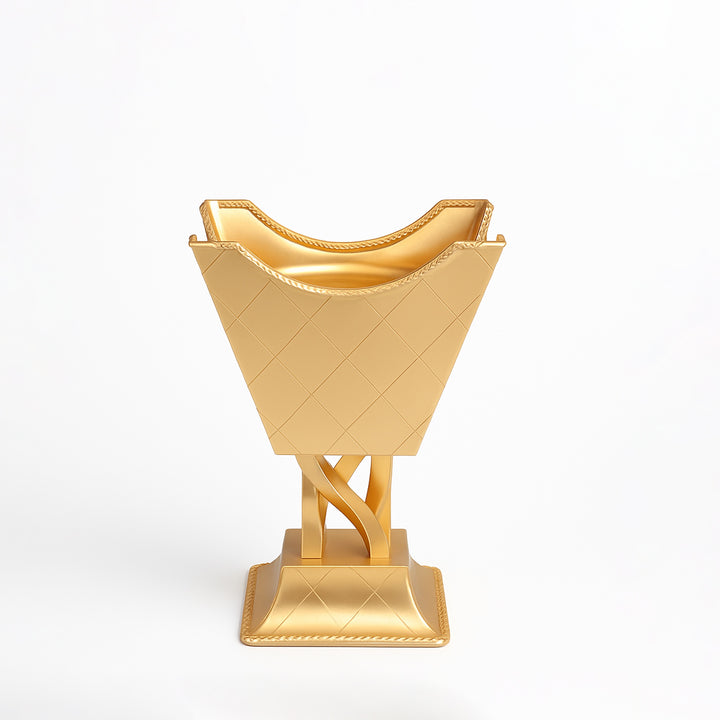 MT-108MG Gold Traditional Arabic Mabkhara Incense Burner – 20 cm – Siddiq Gifts Mussafah Abu Dhabi