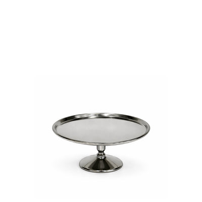 MT-118-SN round metal cake stand with pedestal base 14cm diameter in silver finish for mini cake and dessert display – Siddiq Gifts Mussafah Abu Dhabi