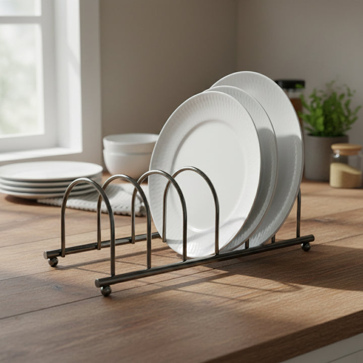 MT-43B Stainless Steel Plate Holder – Black Premium Plate Stand – Siddiq Gifts Mussafah Abu Dhabi