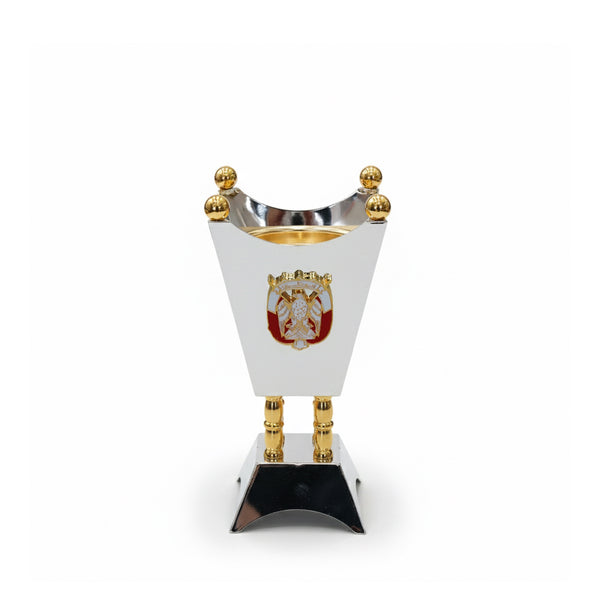 MT-AD-SG UAE National Day Edition Incense Burner – 18 cm Silver & Gold – Siddiq Gifts Mussafah Abu Dhabi
