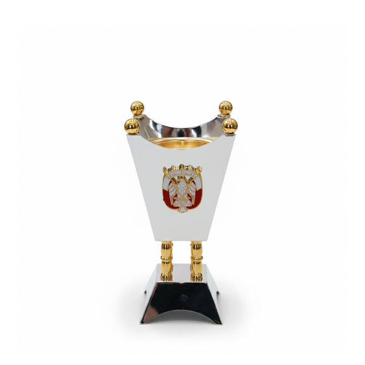 MT-AD-SG UAE National Day Edition Incense Burner – 18 cm Silver & Gold – Siddiq Gifts Mussafah Abu Dhabi