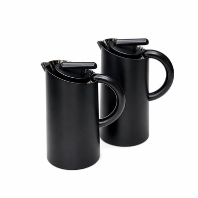 Najib Vacuum Flask Set 2 Pieces 0.7L and 1.0L Matte Black Siddiq Gifts