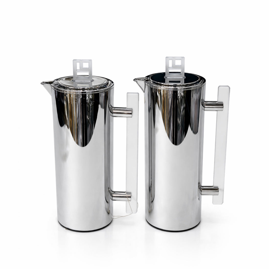 NB6290C Vacuum Flask 2-Piece Set (0.7 L + 1.0 L) – Silver Finish with Acrylic Handle