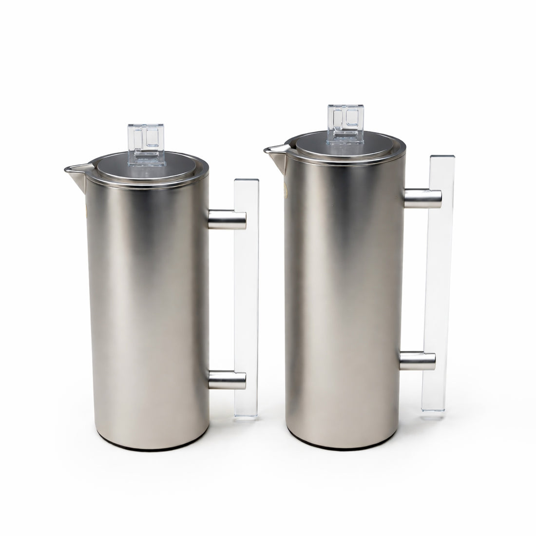 NB6290D Vacuum Flask 2-Piece Set (0.7 L + 1.0 L) – Matt Nickel Finish with Acrylic Handle