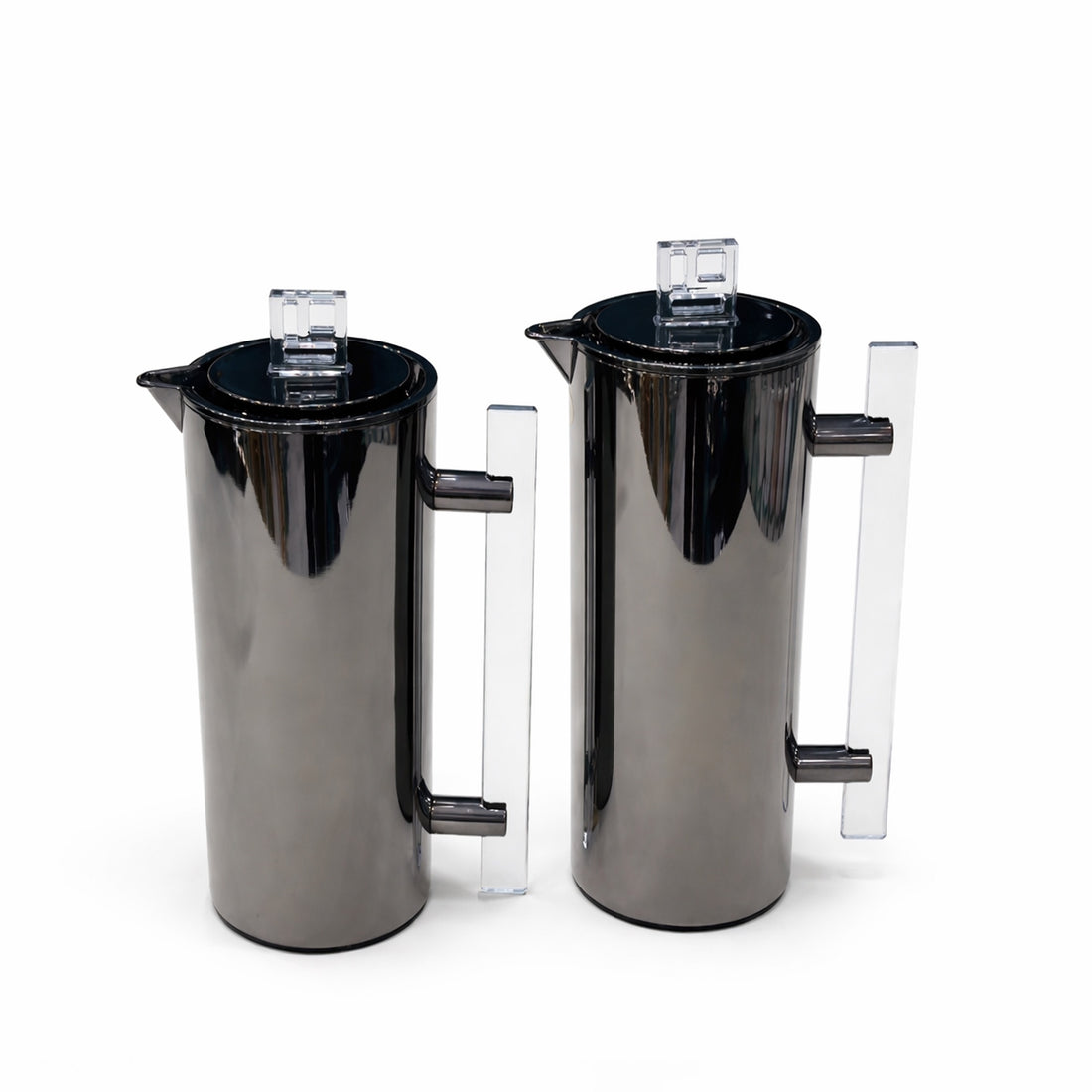 NB6290G Vacuum Flask 2-Piece Set (0.7 L + 1.0 L) – Black Nickel Finish with Acrylic Handle