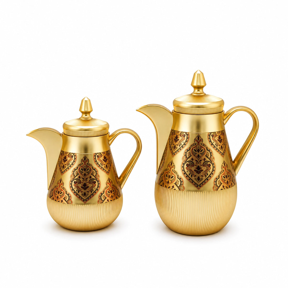 طقم ترمس NB6310H قطعتان - 0.35 لتر + 0.5 لتر - تشطيب ذهبي مطفأ