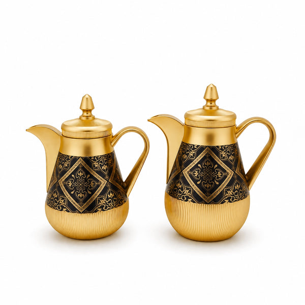 NB6310M Vacuum Flask 2 Pieces Set 0.35L and 0.5L Matt Gold Finish