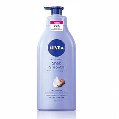 NIVEA Shea Smooth Body Lotion With Shea Butter In A 250 Ml Bottle, Designed To Deeply Moisturize, Nourish, And Soften Dry Skin For Smooth Everyday Body Care At Siddiq Gifts.