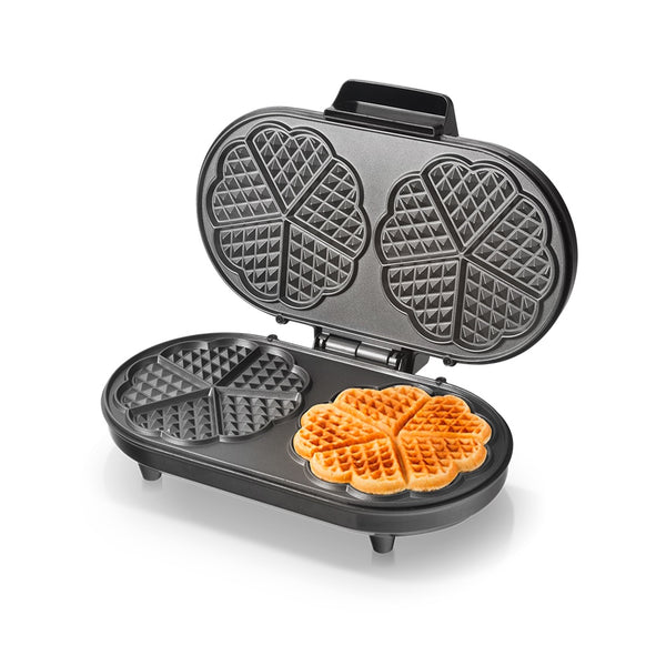 Saachi NL-WM-1551-BK double waffle maker with non-stick waffle plates making 2 waffles – black | Siddiq Gifts Mussafah Abu Dhabi