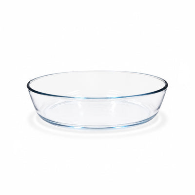 Oval Glass Baking Pan 0.7 L Clear Glass Siddiq Gifts