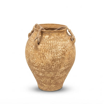 SCM-471 Paper Mache Decorative Flower Vase 39 cm Grey Stone Finish Siddiq Gifts