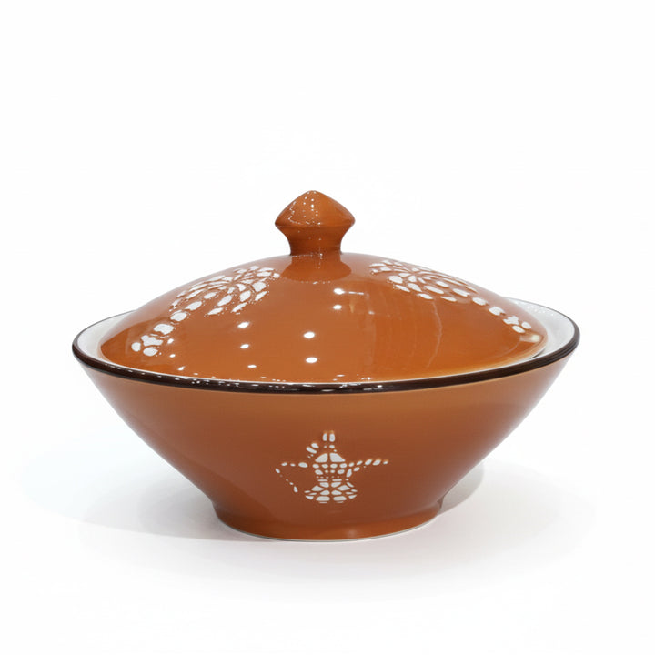 PD5721L-Z-10 Halva Bowl with Lid – 10 Inch Ceramic Serving Bowl – Siddiq Gifts Mussafah Abu Dhabi