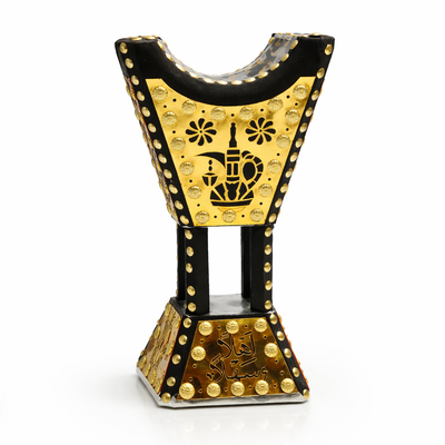 PK3198 decorative bakhoor incense burner 12 inch black and gold Arabic coffee pot design mabkhara – Siddiq Gifts Mussafah Abu Dhabi