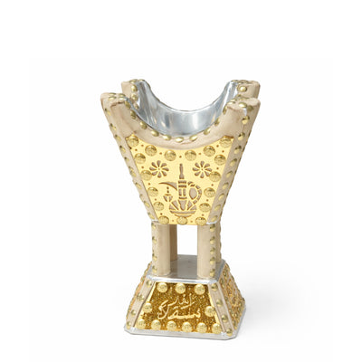 PK3401 decorative bakhoor incense burner 10 inch gold Arabic coffee pot design mabkhara – Siddiq Gifts Mussafah Abu Dhabi
