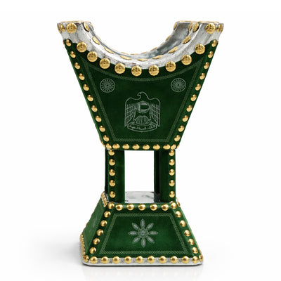 PK3409 decorative bakhoor incense burner 12 inch green and gold traditional Arabic mabkhara – Siddiq Gifts Mussafah Abu Dhabi