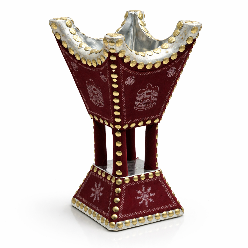 PK3416 decorative bakhoor incense burner 12 inch red and gold traditional Arabic mabkhara – Siddiq Gifts Mussafah Abu Dhabi