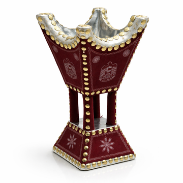 PK3416 decorative bakhoor incense burner 12 inch red and gold traditional Arabic mabkhara – Siddiq Gifts Mussafah Abu Dhabi