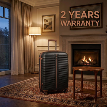 PRESIDENT Trolley Case Black Expandable Trolley Case With TSA Lock And 360 Spinner Wheels Siddiq Gifts