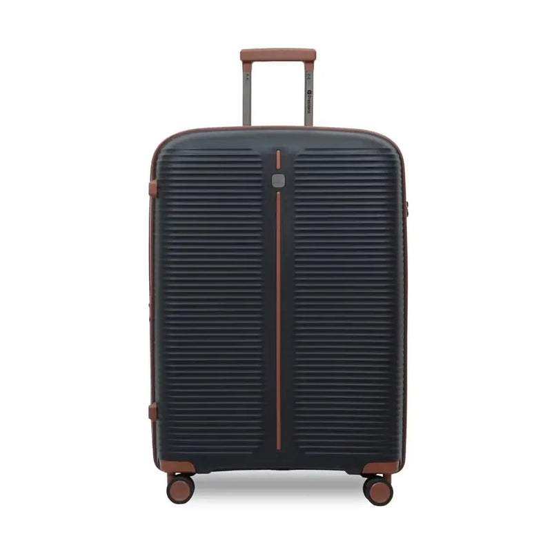 PRESIDENT Trolley Case Black Expandable Trolley Case With TSA Lock And 360 Spinner Wheels Siddiq Gifts
