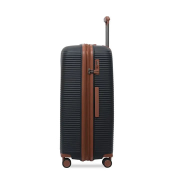 PRESIDENT Trolley Case Black Expandable Trolley Case With TSA Lock And 360 Spinner Wheels Siddiq Gifts