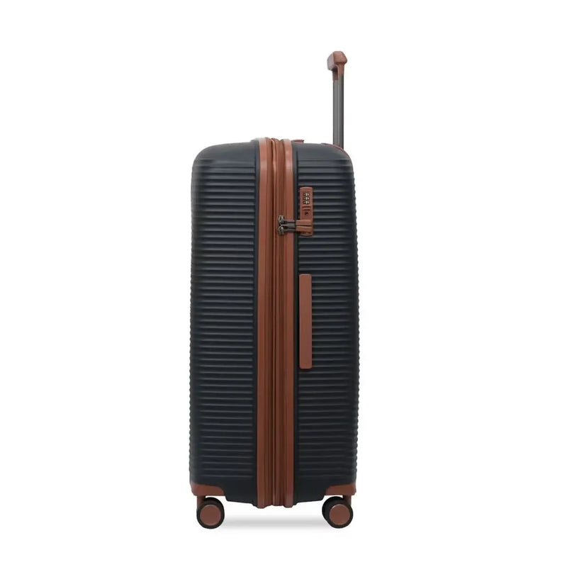PRESIDENT Trolley Case Black Expandable Trolley Case With TSA Lock And 360 Spinner Wheels Siddiq Gifts